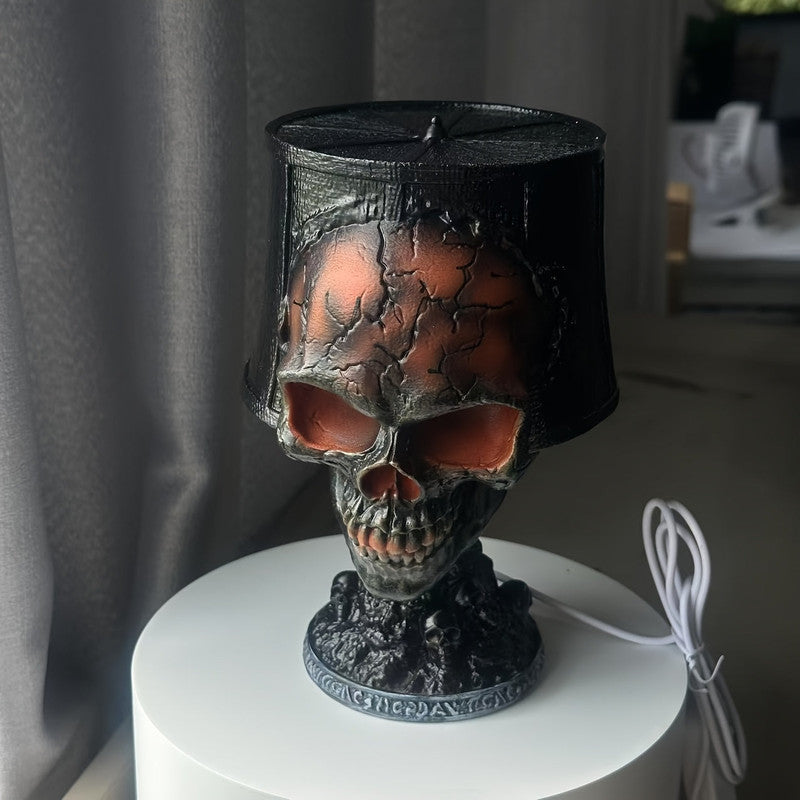 Lava Skull Lamp Halloween Night Light DropShipZone