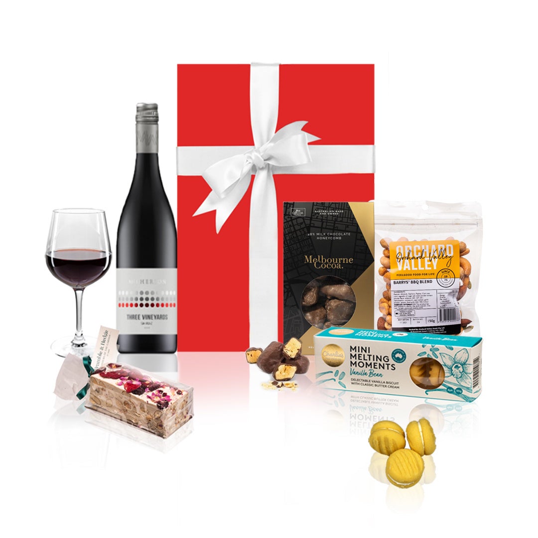 Red Wine & Gourmet Sweets Hamper DropShipZone