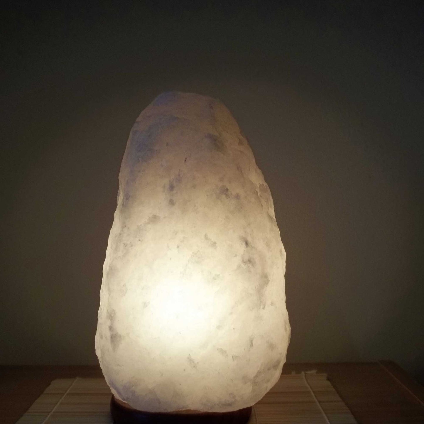 Himalayan White Salt Lamp Crystal Rock Natural Shape - Unique Lamps DropShipZone