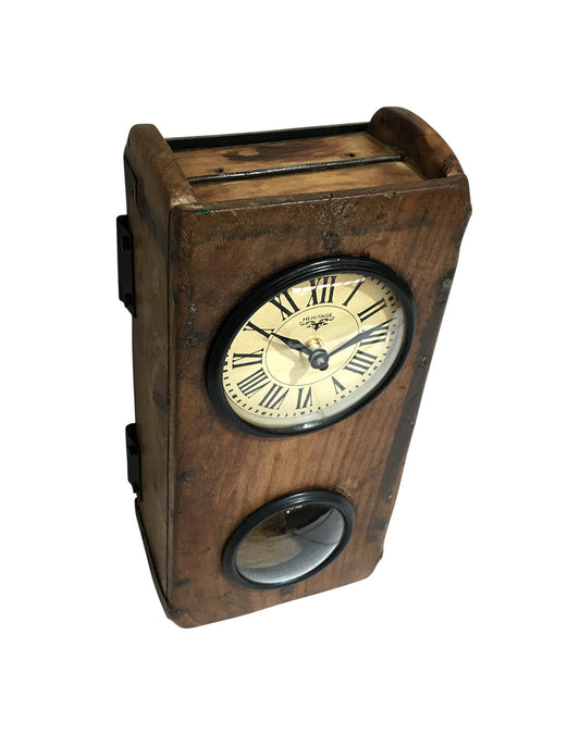 Wall Clock - Brick Mould With Pendulum DropShipZone