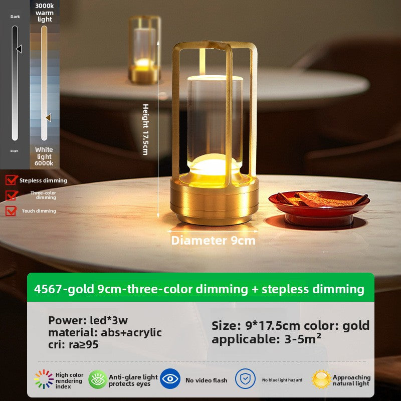 Portable elegant LED table lamp with soft lighting Teemdrop