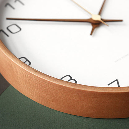MJK Nordic Solid Wood Wall Clock Teemdrop