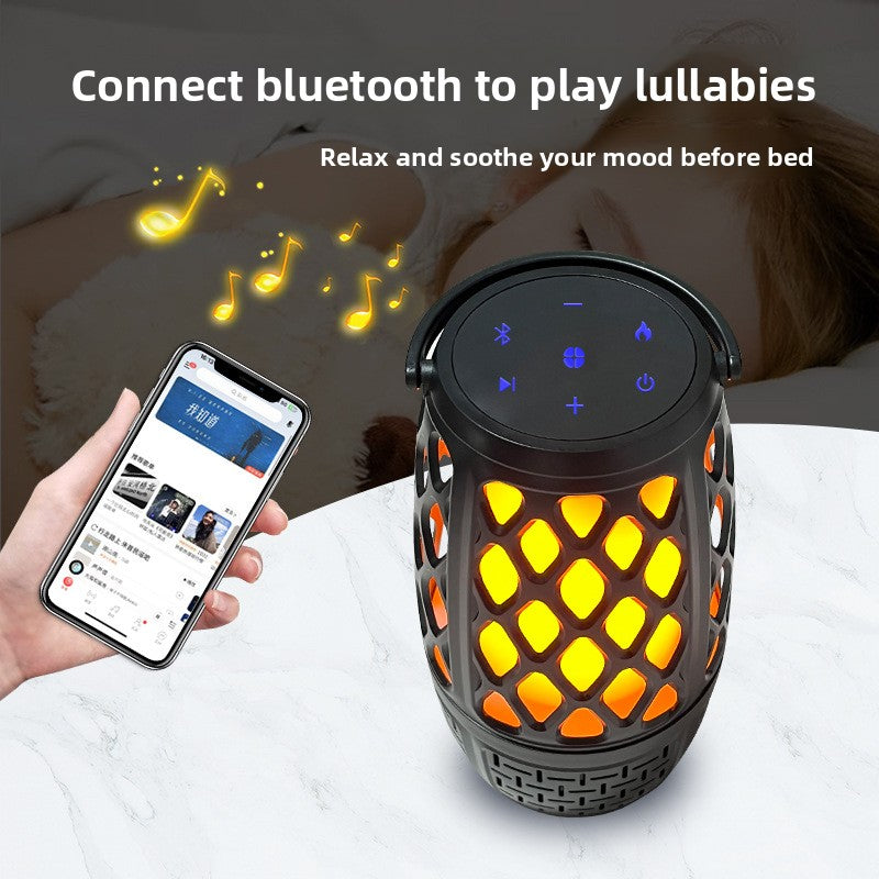 Portable Bluetooth Speaker with LED Dancing Flame Effect Teemdrop