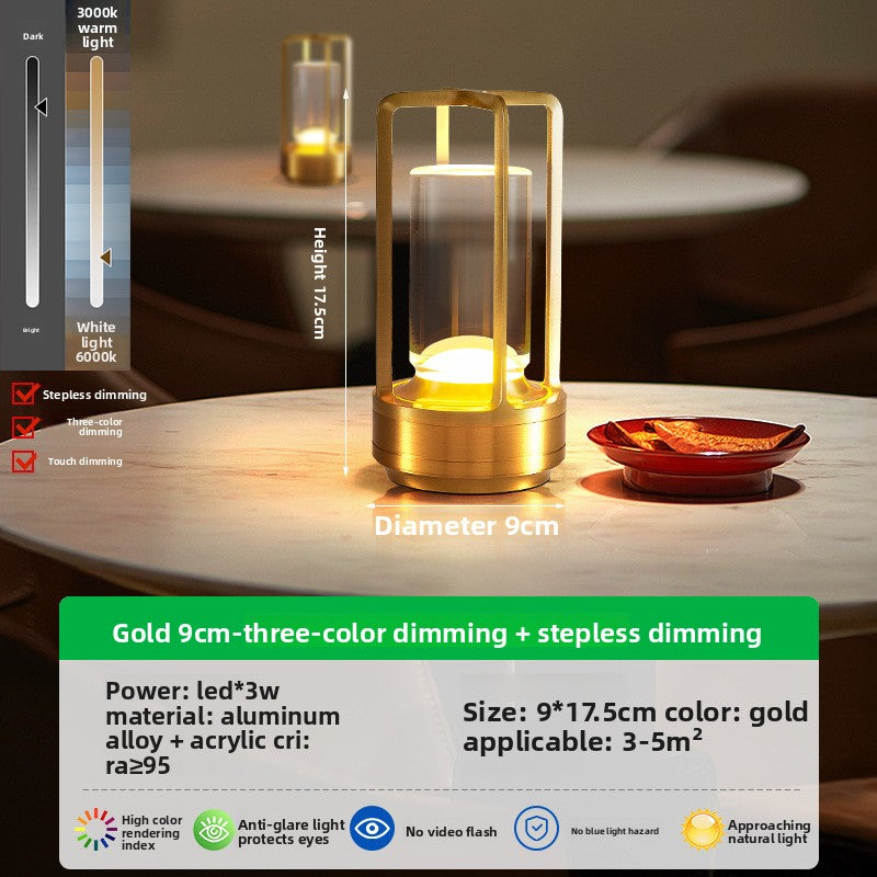 Portable elegant LED table lamp with soft lighting Teemdrop