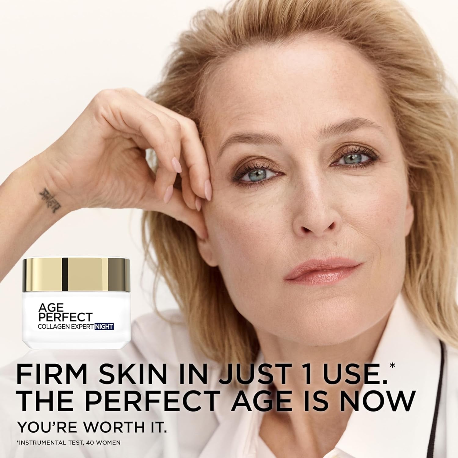 L'Oréal Paris Age Perfect Hydrating Night Cream for Mature Skin, with Soya Bean Extract and Melan
