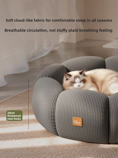 KeKasih Removable Washable Cat Bed with Anti-Slip Base