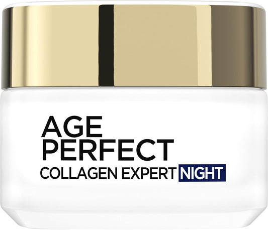 L'Oréal Paris Age Perfect Hydrating Night Cream for Mature Skin, with Soya Bean Extract and Melan