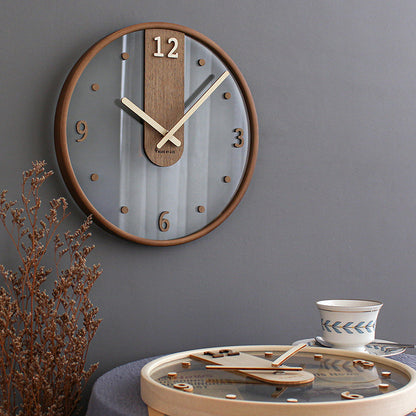 JWK Minimalist Transparent Wall Clock Quiet Battery Operated Teemdrop