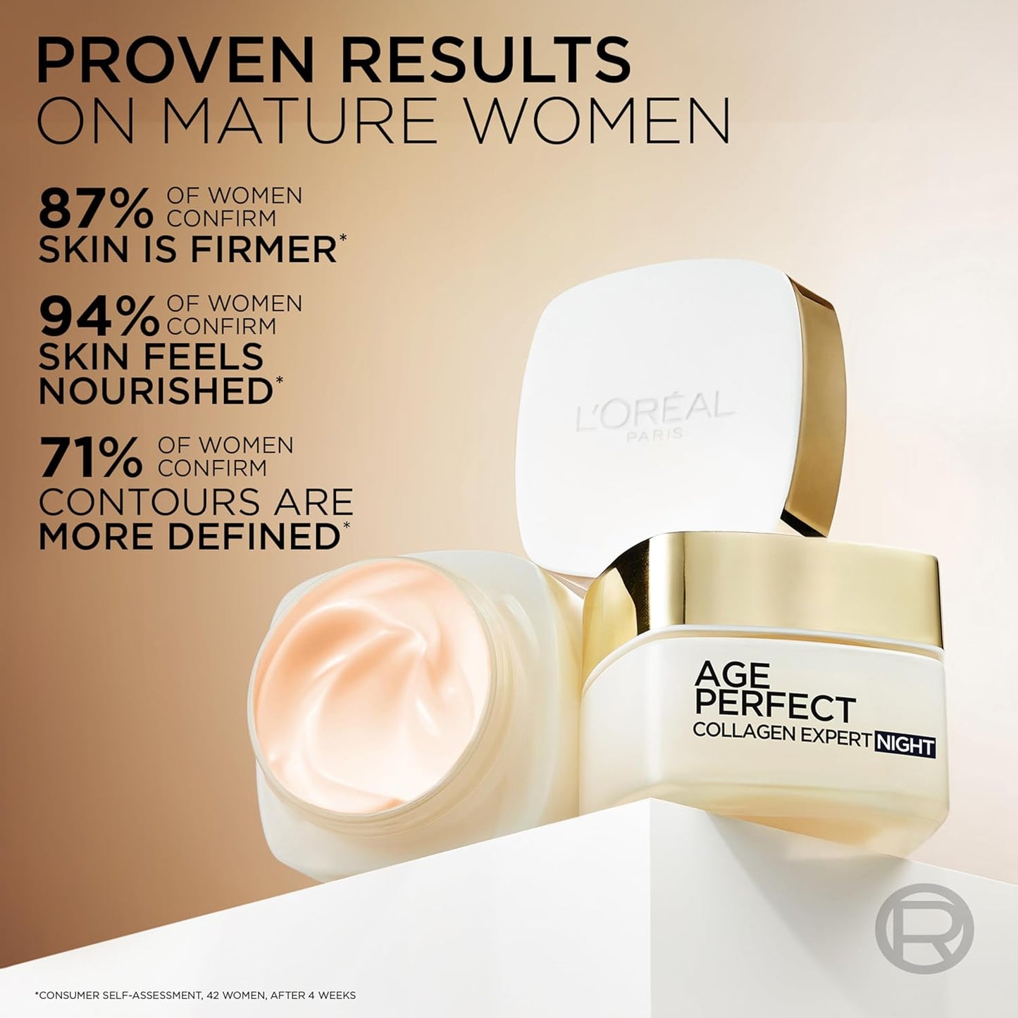 L'Oréal Paris Age Perfect Hydrating Night Cream for Mature Skin, with Soya Bean Extract and Melan