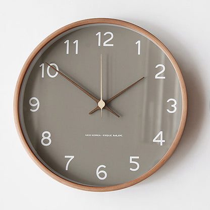MJK Nordic Solid Wood Wall Clock Teemdrop
