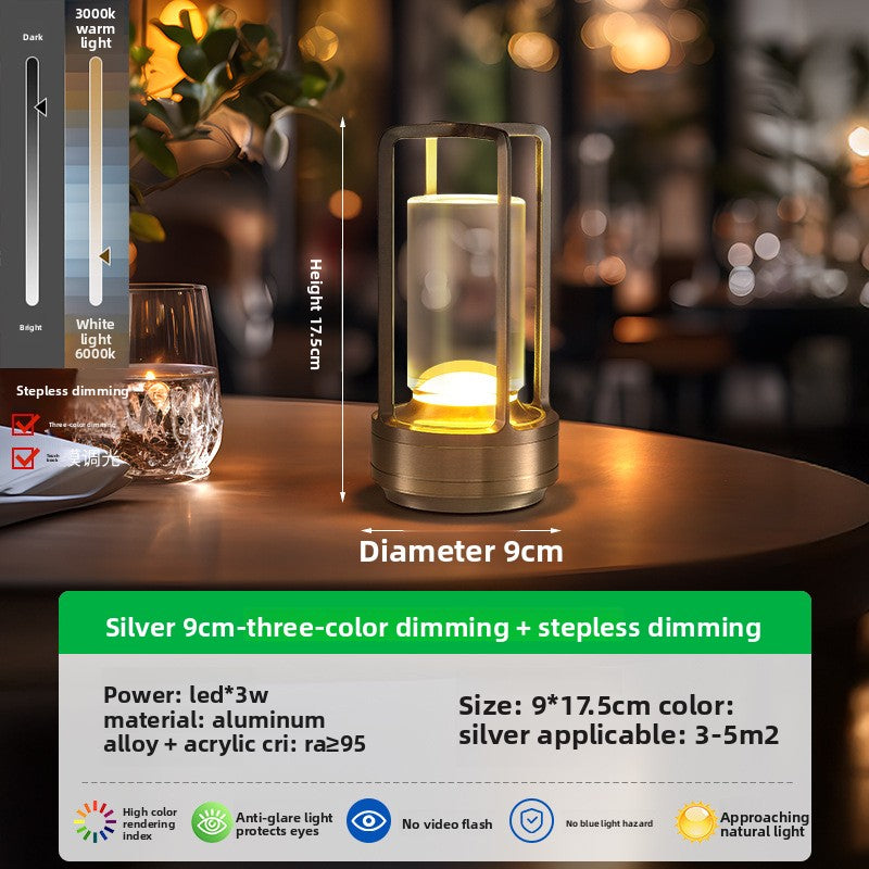 Portable elegant LED table lamp with soft lighting Teemdrop