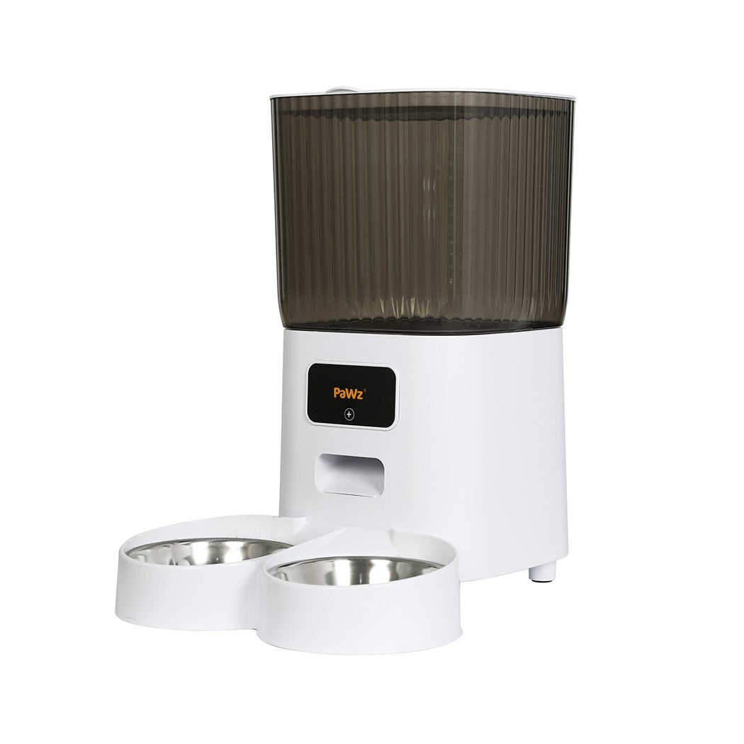 Pawz 5L Automatic Pet Feeder Double Bowl Dog Cat Auto Smart Food Dispenser Timer
