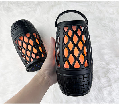 Portable Bluetooth Speaker with LED Dancing Flame Effect Teemdrop