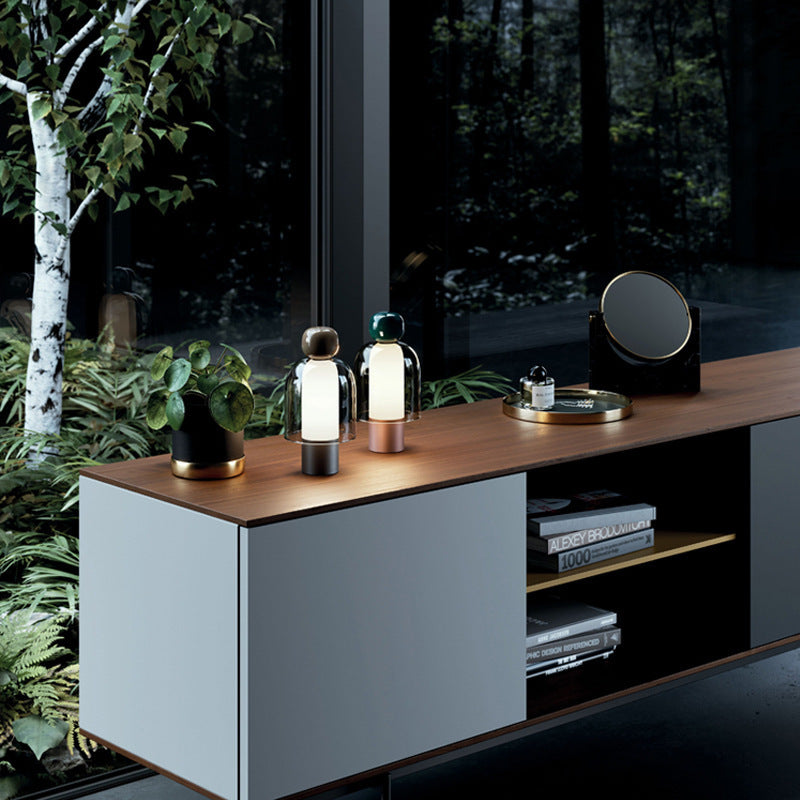 Portable Dimmable Glass Table Lamp Teemdrop
