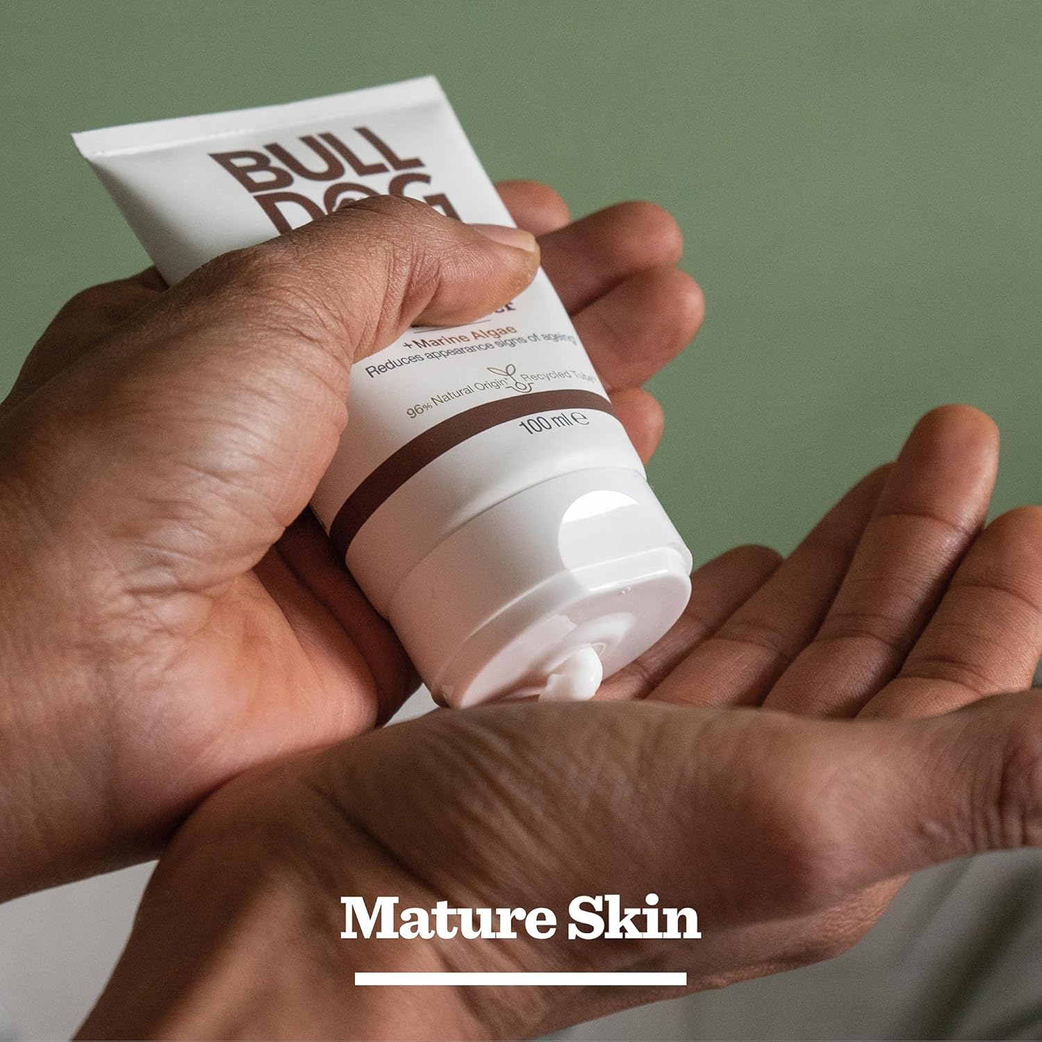 Skincare for Men Age Defence Moisturiser, Reduce Appearance of Fine Lines for Mature Skin, with Rosemary, Echinacea and Vitamin E, 100Ml
