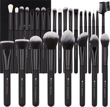 Makeup Brushes 27Pcs Professional Makeup Brush Set Premium Synthetic Goat Pony Hair Foundation Eye Blending Face Make up Brush Kit
