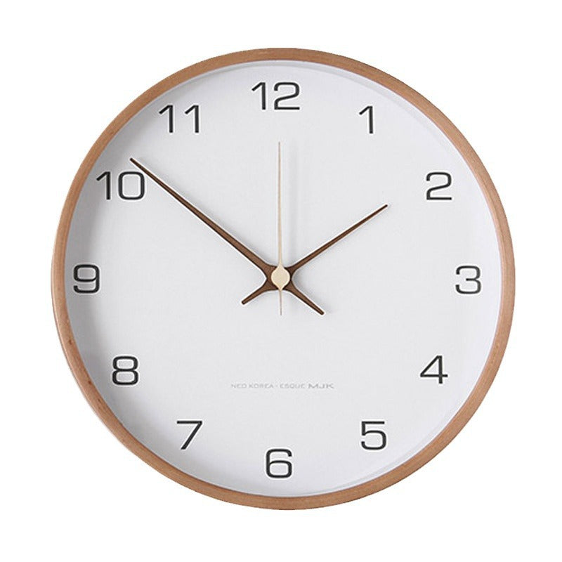 MJK Nordic Solid Wood Wall Clock Teemdrop