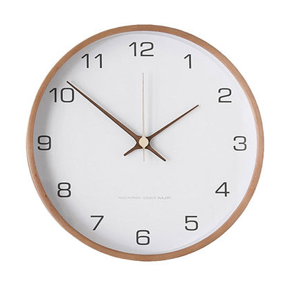 MJK Nordic Solid Wood Wall Clock Teemdrop