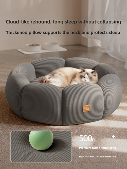 KeKasih Removable Washable Cat Bed with Anti-Slip Base