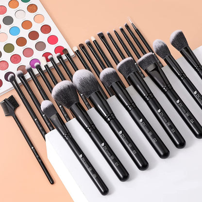 Makeup Brushes 27Pcs Professional Makeup Brush Set Premium Synthetic Goat Pony Hair Foundation Eye Blending Face Make up Brush Kit