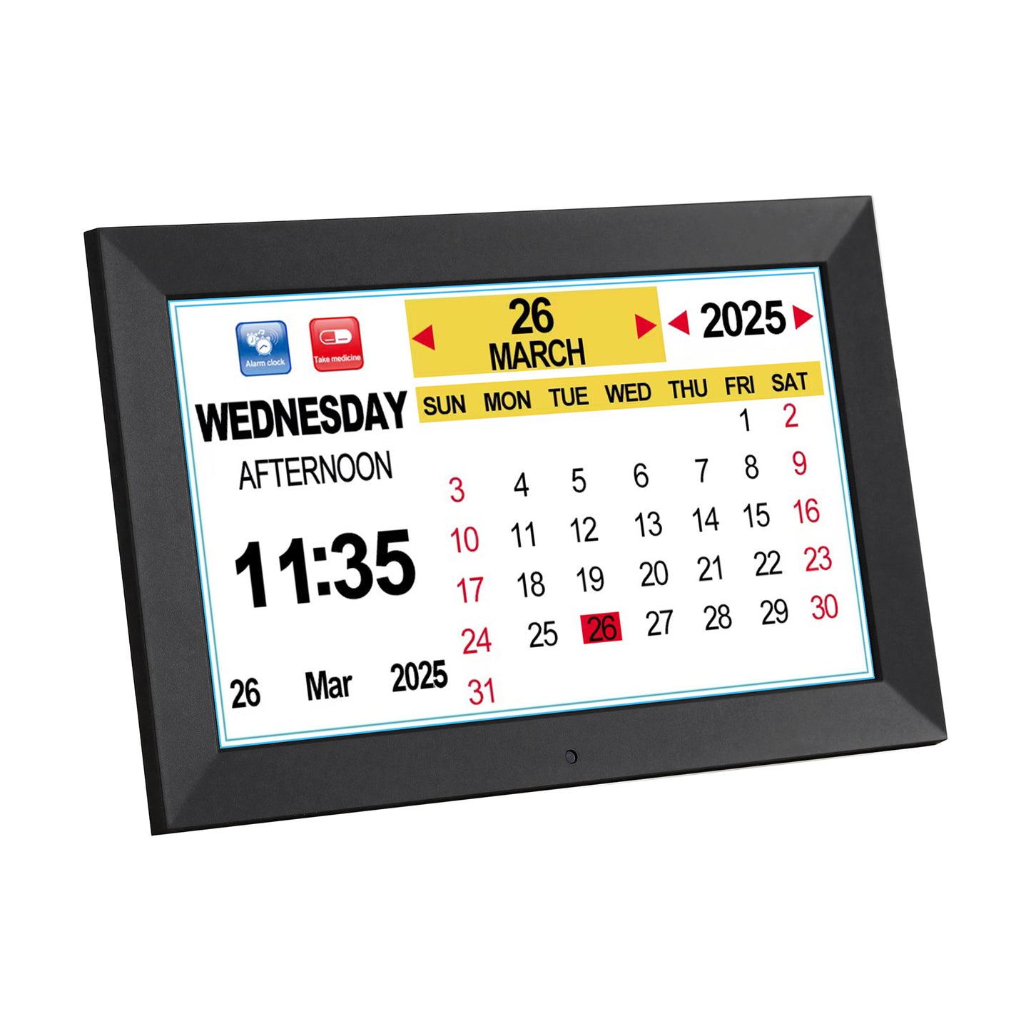 Artiss - 10" Digital Day Clock Alarm Calendar | Black DropShipZone