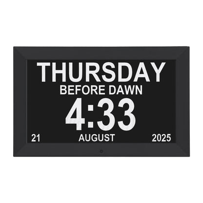 Artiss - 10" Digital Day Clock Alarm Calendar | Black DropShipZone