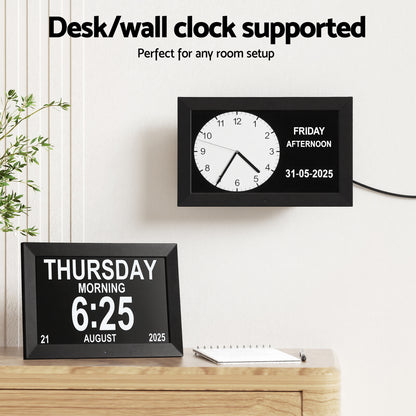 Artiss - 10" Digital Day Clock Alarm Calendar | Black DropShipZone