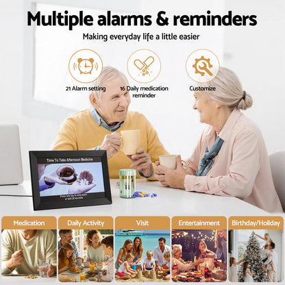 Artiss - 10" Digital Day Clock Alarm Calendar | Black DropShipZone
