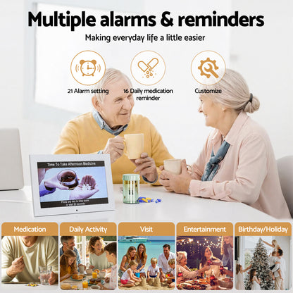 Artiss 10" Digital Day Clock Alarm Calendar | White DropShipZone