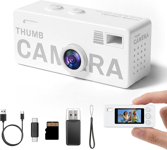 Mini Keychain Camera - 1080P FHD Mini Retro Digital Camera - Tiny Portable Small Cameras Vintage Compact Micro Camera AutoDS