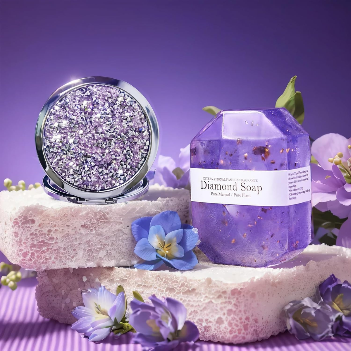 Pamper Gifts for Women, Relaxing Spa Gift Basket Hamper Set | Purple AutoDS