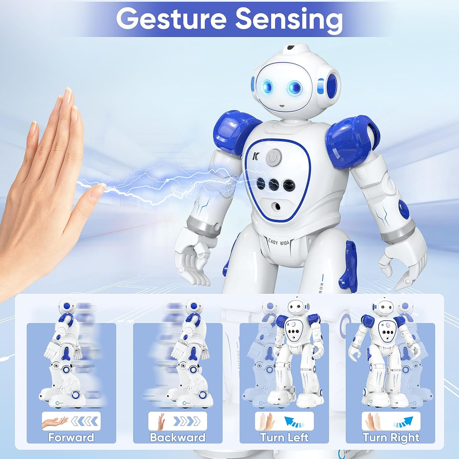 RC Robot Toys for Kids: Gesture-Sensing Smart Programmable Robot, USB Charging GiftArk