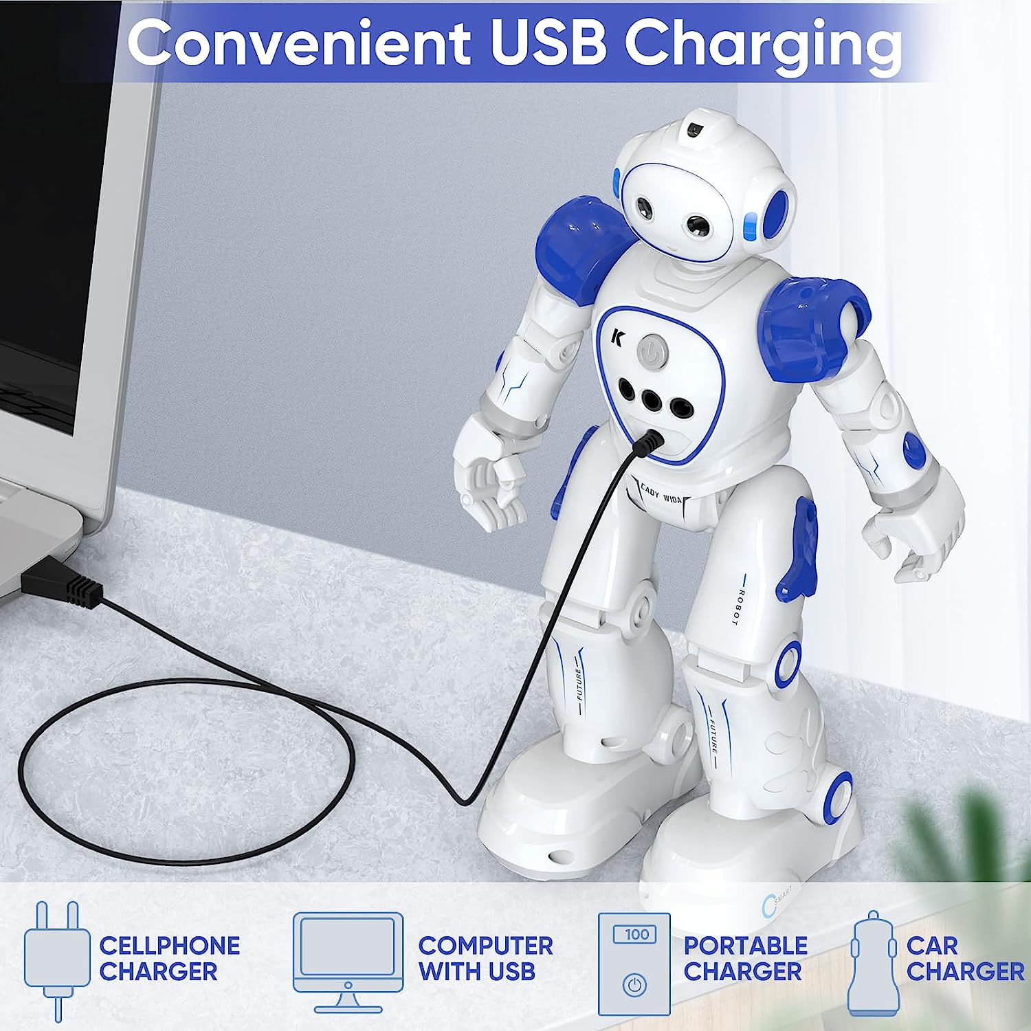 RC Robot Toys for Kids: Gesture-Sensing Smart Programmable Robot, USB Charging GiftArk