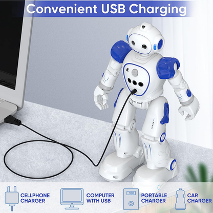 RC Robot Toys for Kids: Gesture-Sensing Smart Programmable Robot, USB Charging GiftArk
