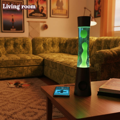 Laser Retro Lava Lamp with Bluetooth Speaker - Green DropShipZone