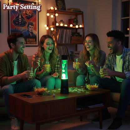 Laser Retro Lava Lamp with Bluetooth Speaker - Green DropShipZone