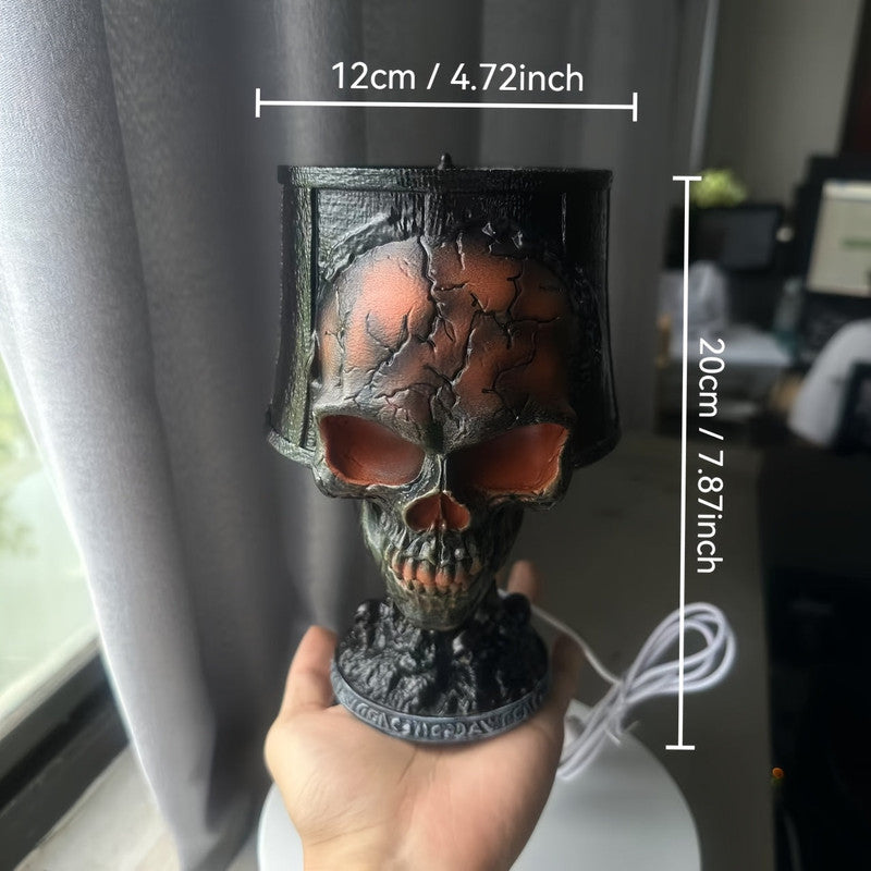 Lava Skull Lamp Halloween Night Light DropShipZone