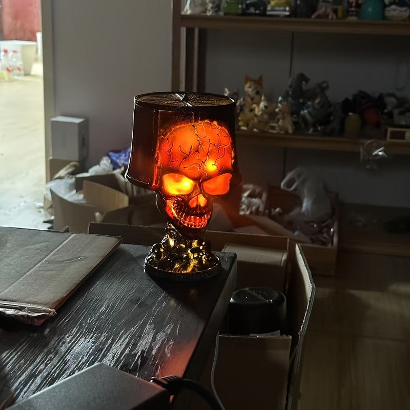 Lava Skull Lamp Halloween Night Light DropShipZone
