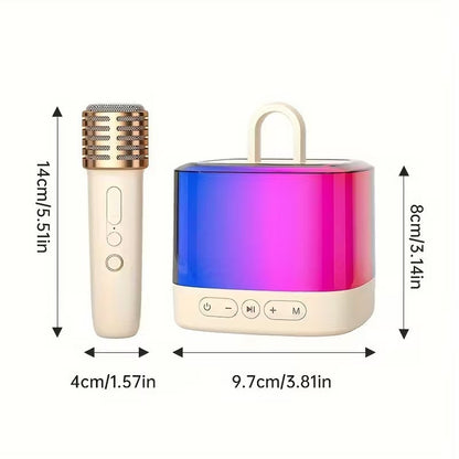 Mini Karaoke Machine with Wireless Microphones DropShipZone