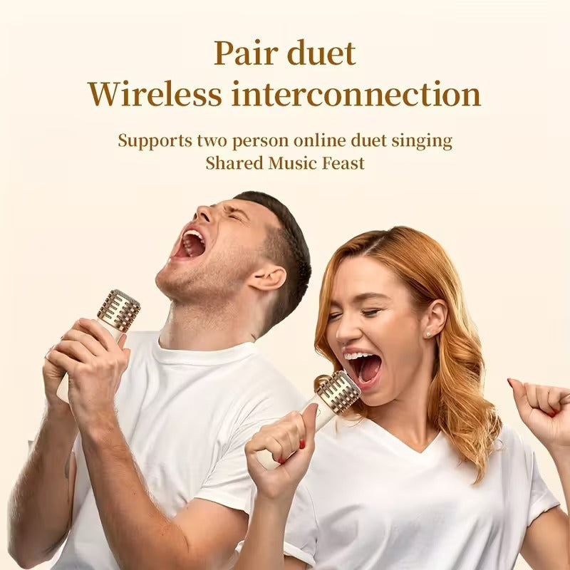 Mini Karaoke Machine with Wireless Microphones DropShipZone