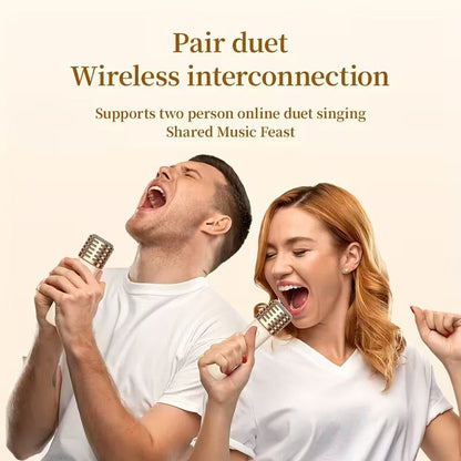 Mini Karaoke Machine with Wireless Microphones DropShipZone