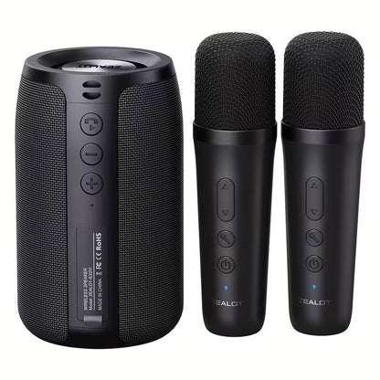 Zealot - Wireless Speaker with Dual Karaoke Microphones