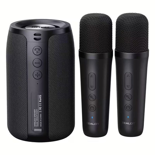 Zealot - Wireless Speaker with Dual Karaoke Microphones