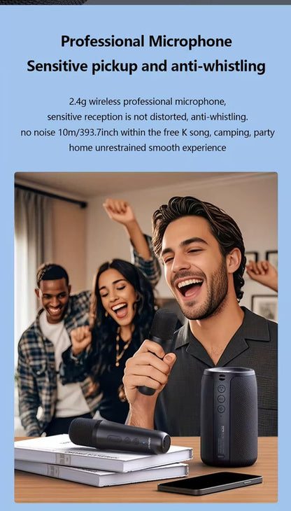 Zealot - Wireless Speaker with Dual Karaoke Microphones