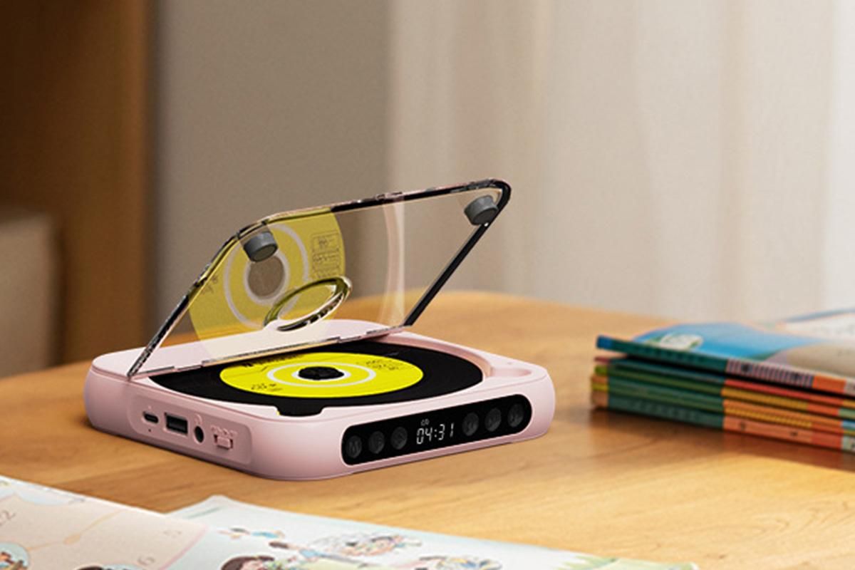 Portable CD Player Bluetooth 5.3 with HiFi Speakers Rechargeable Walkman | Pink DropShipZone