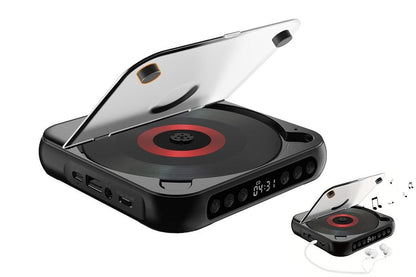 Portable CD Player Bluetooth 5.3 with HiFi Speakers Rechargeable Walkman | Black
