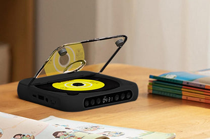 Portable CD Player Bluetooth 5.3 with HiFi Speakers Rechargeable Walkman | Black