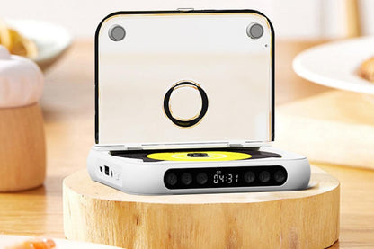 Portable CD Player Bluetooth 5.3 with HiFi Speakers Rechargeable Walkman | White