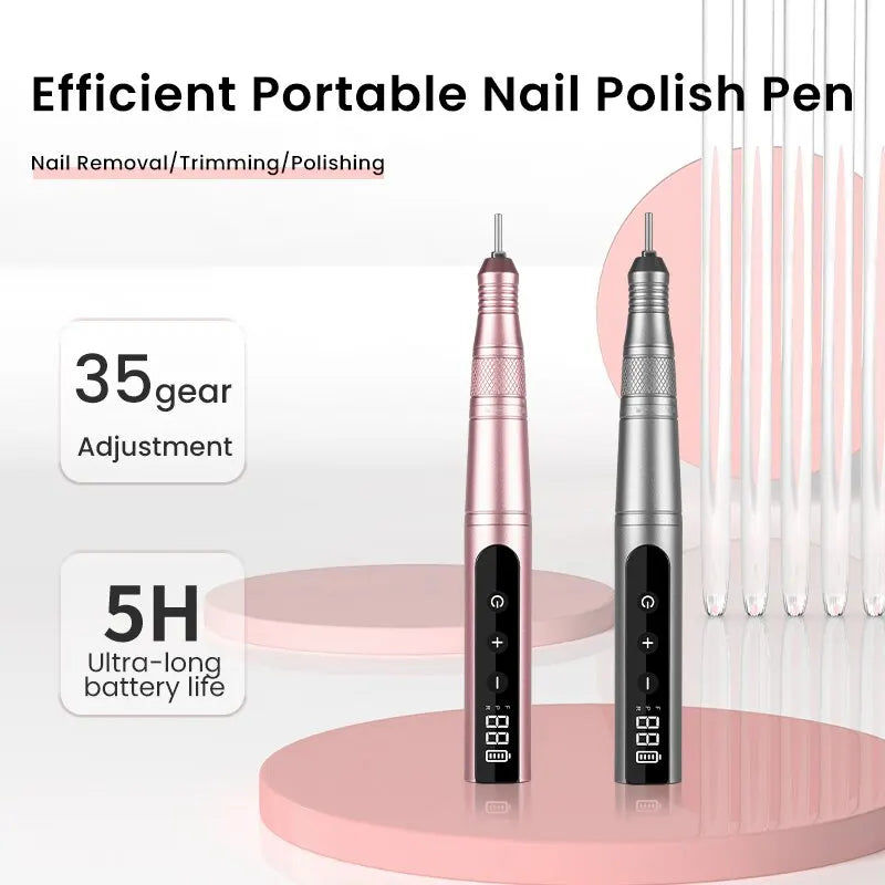 Cordless Nail Drill Kit LED | Pink DropShipZone