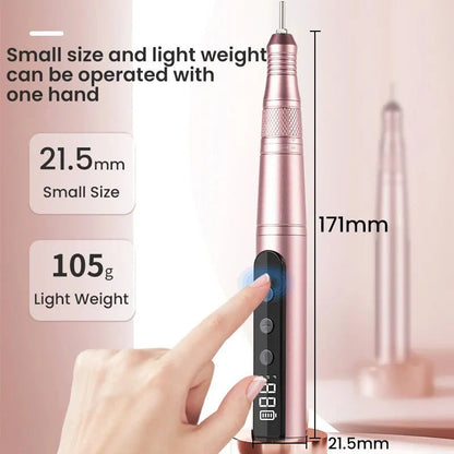 Cordless Nail Drill Kit LED | Pink DropShipZone